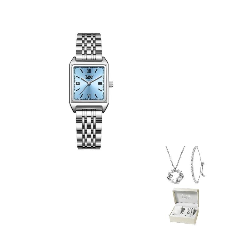 Lee Wrist Watch Quartz Movement Steel Strap White Dial Women's Watch Classic Holiday Love Confession Box M485G