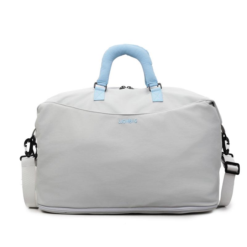 Large capacity business trip short trip bag women's sports storage duffel bag fashion fitness bag texture commuter handbag