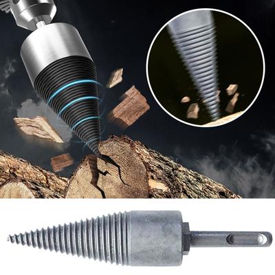 Firewood Machine Drill Wood Reamer Punch Bit For Split Wood Cone- Drilling Tool