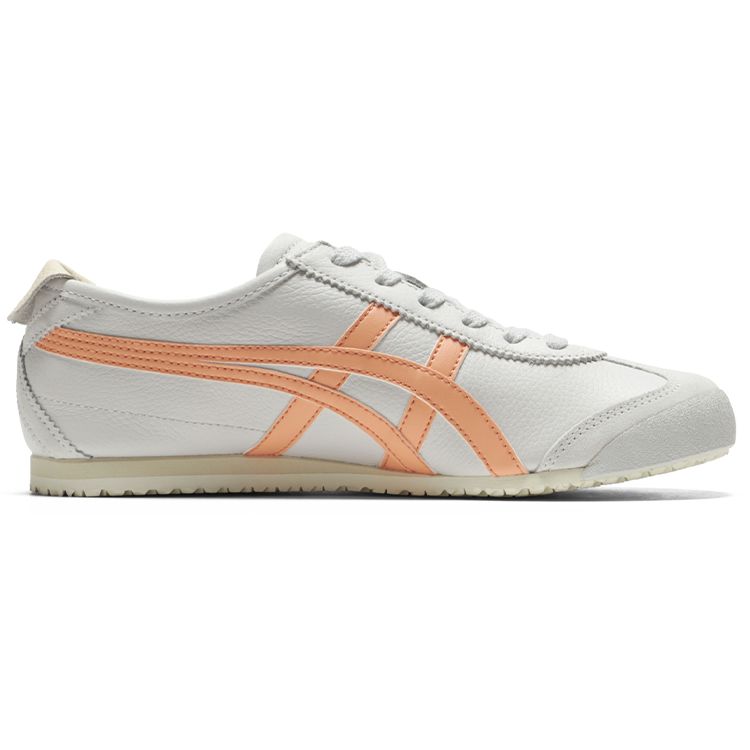 ONITSUKA TIGER Повседневные Удобные Кожаные Противоскользящие Прочные Легкие Кроссовки с Низким Верхом для Бега Женские кроссовки Белые Оранжевые 1182A078-021