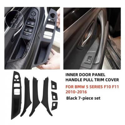 7PCS Inner Door Panel Handle Pull Trim Cover Set for BMW 5 Series F10 F11 550i