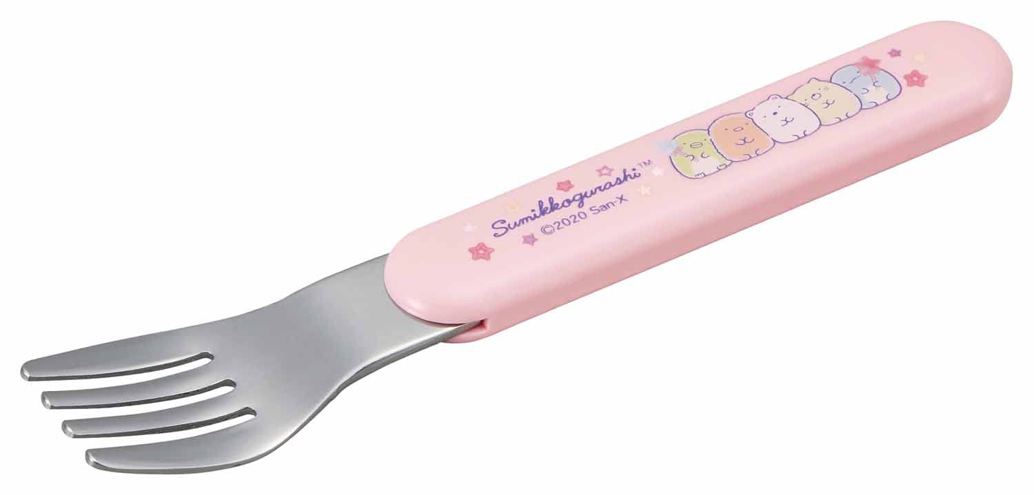 OSK Нержавеющая сталь Sumikko Gurashi x Сделано в Посудомоечной машине Детская вилка, [Прибл.. 2.6 13.5 см], Япония, Безопасный, SF-4