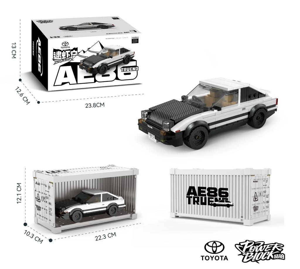 Toyota Camper Supercar Building Blocks AE86 Pallet Truck Off Road Vehicle Model Bricks Decoration Diy Toy For Kids Holiday Gifts