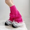 Ballet Style Elephant Leg Socks Y2k Knee High Girls Stockings Fashion Lace Leg Warmers  Girl