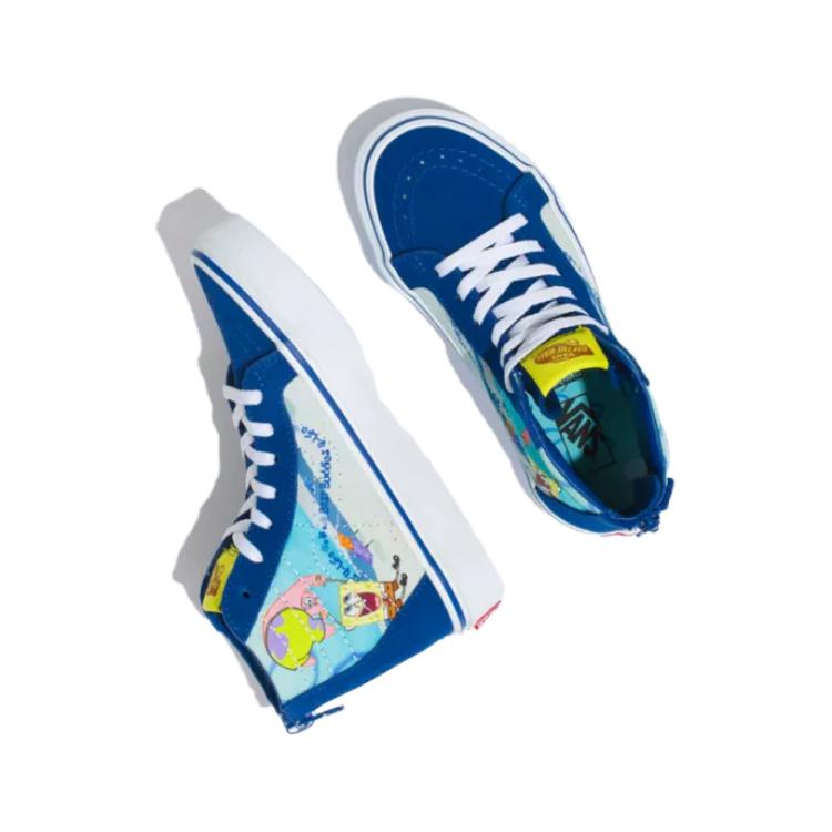Vans SpongeBob SquarePants x Sk8-Hi Zip Kids Best Buddies Dětské tenisky 4 Life Multi-Color VN0A4BUXYZ0