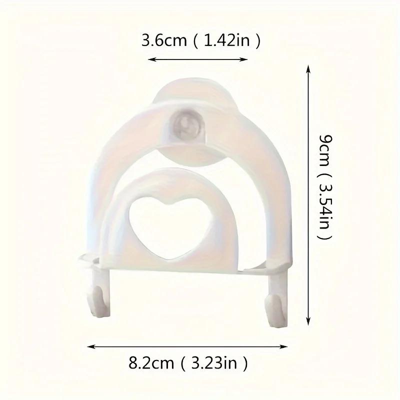 2Pcs Suction Storage Rack Creative Traceless Kitchen Holder Organizer Sponge Towel Wall-Mounted Rack Plastic Organizer
