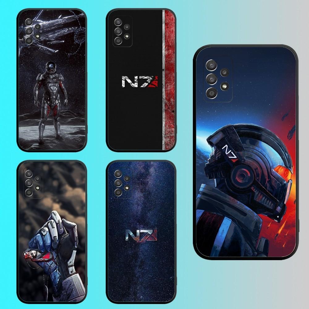 N7 Game M-Mass E-Effect Phone Case For Samsung S 25,24,21,22,23,30,20,Ultra,Plus,Fe,Lite,Note,10,9,5G Black Soft