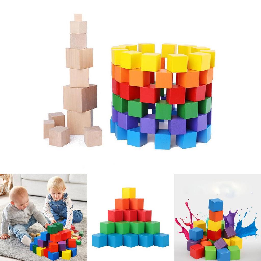 Hochwertige Holzwürfel Mathespielzeug für Kinder