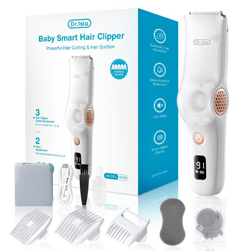 

Dr.isla Машинка для стрижки волос с низким уровнем шума, водонепроницаемая IPX7, бытовая детская машинка для стрижки, электрическая машинка для стрижки, уход за детьми белый