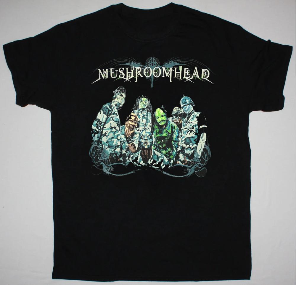 Mushroomhead Band Concert Tour Black T-Shirt Cotton Unisex Unisex T-Shirt XL