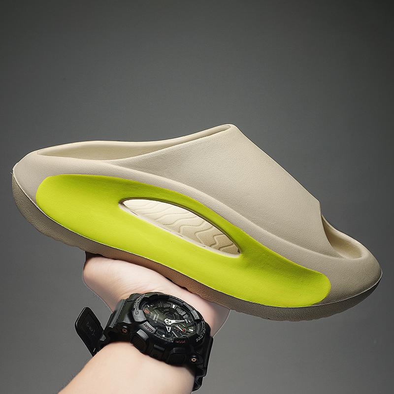 Grote Maat 36-45 Zomer Luxe Jongens Koppel Mode Eén Woord Outdoor Zand Strand Sandalen Huis Pantoffels Herenschoenen Gratis Verzending