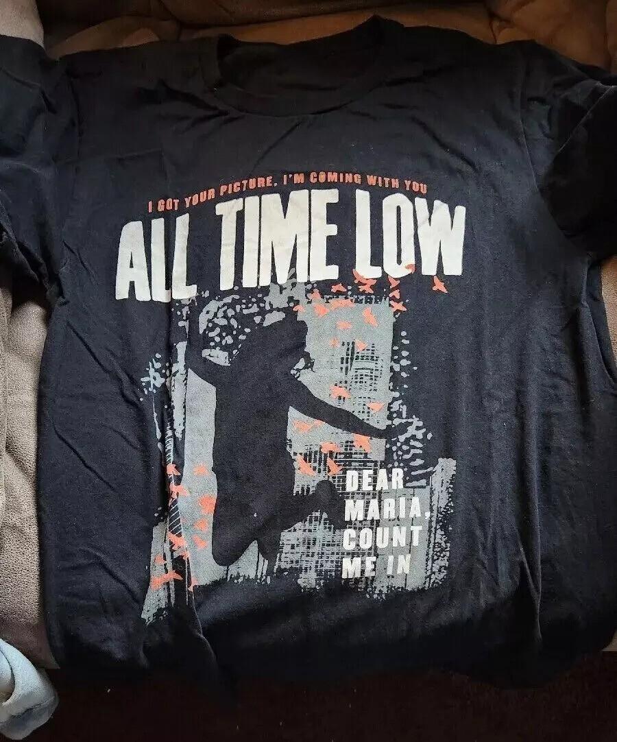 

Хлопковая черная футболка унисекс группы All Time Low S-234XL BL1286 3XL