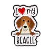 English Love Pet Dog Dog Animal Series Brooch Badge Clothing Backpack Ornament Love Brooch