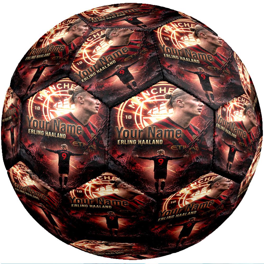 Erling Haaland Moda Taglia 5 Calcio Resistente all'Usura Antiscivolo Pallone da Calcio Per Allenamento Sportivo Uso Ricreativo