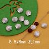 Beach Shell Silver Beads: Small Pendant, Earrings, Bracelets, Charms, and DIY Jewelry Ornaments for Shoes, Clothing, and Bags