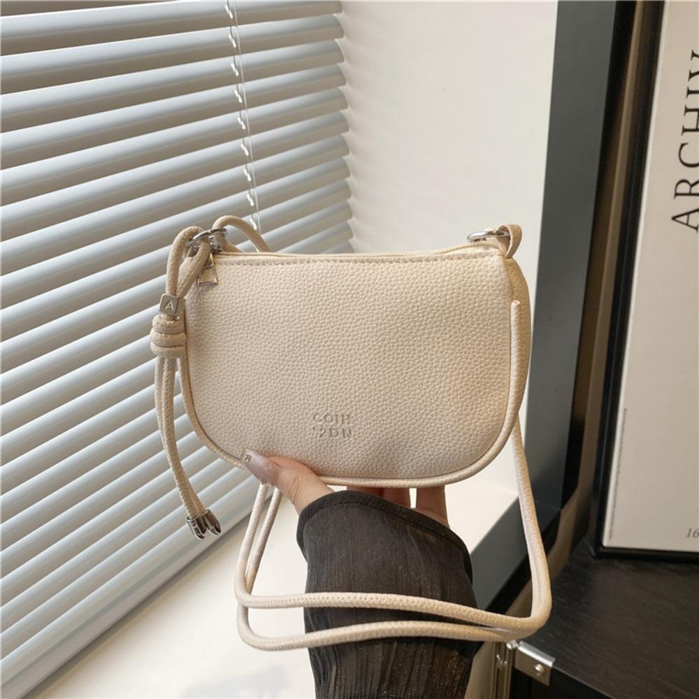 

Exquisite Crossbody Bag PU Leather Commuting Bag New Women s Shoulder Bag Ladies білий
