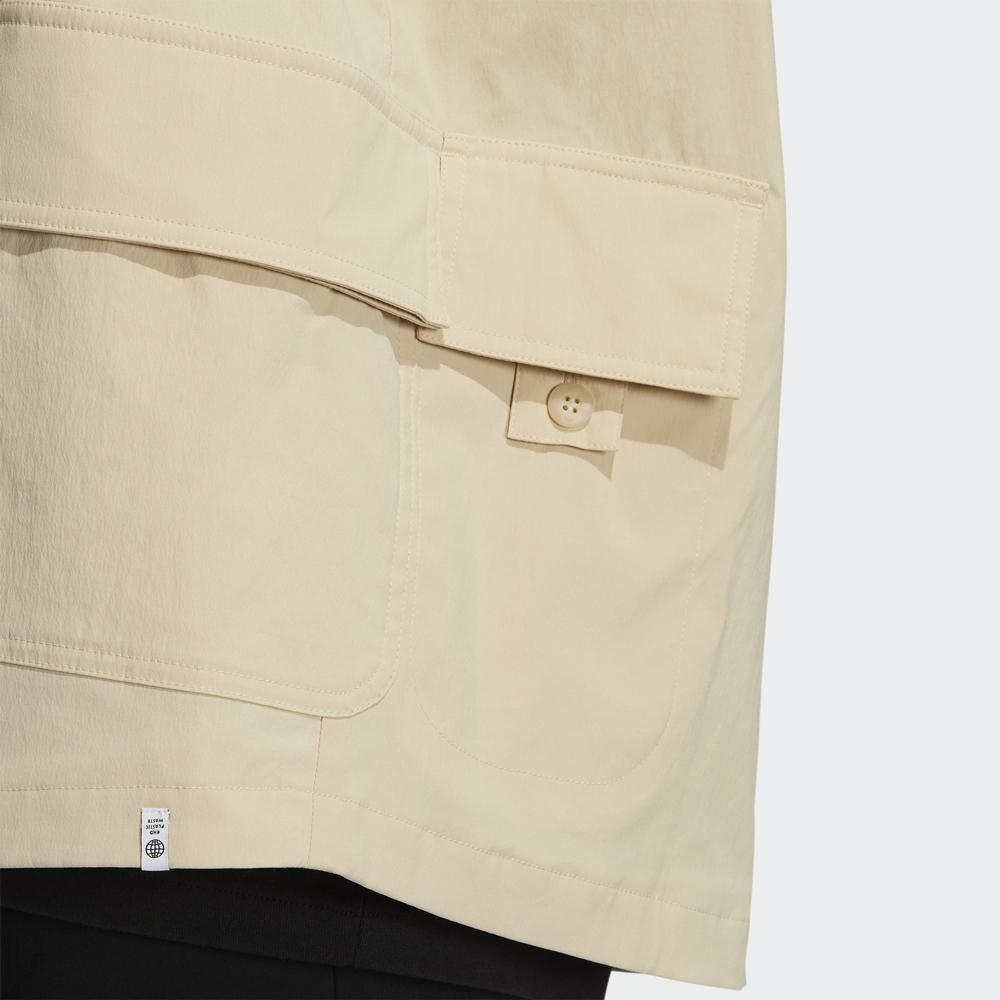 Adidas Originale einfarbige einreihige Langarm-Anzüge Herrenanzüge Off-White HS8615