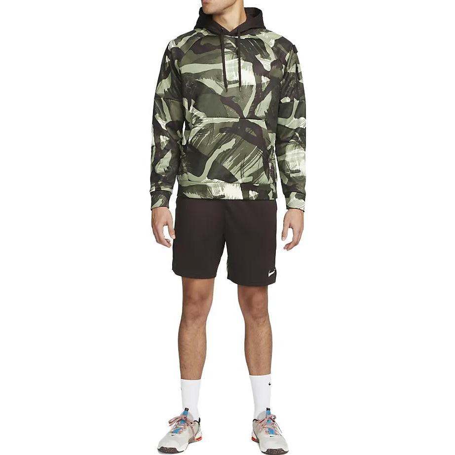 Nike Sweatshirts Men's Army Green Hooded Thickened Regular DQ6949-010