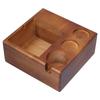 Holz Kaffee Tamper Siebträger Stehen AntiSlip Kaffee Knock Box Tamper Halter für Kaffeemaschine