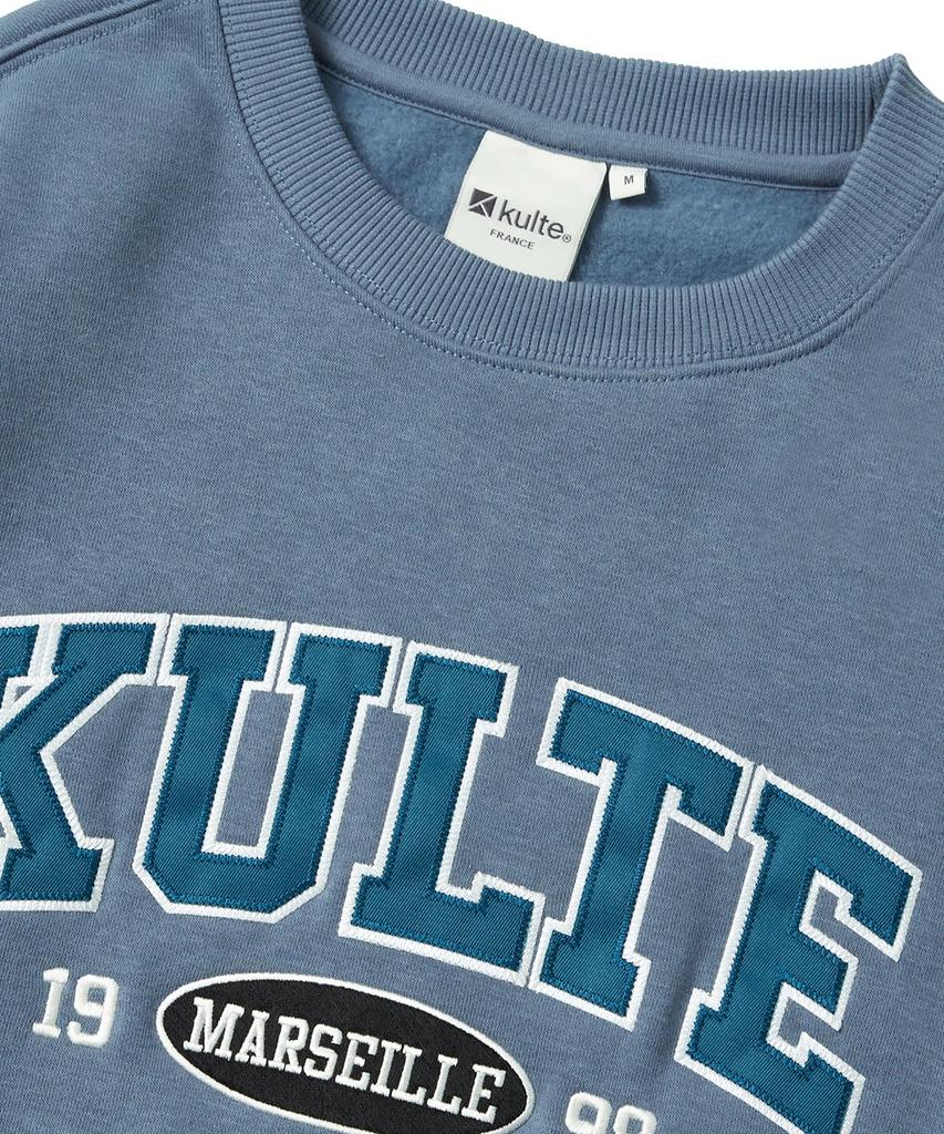 KULTE Twill Arch Logo Crewneck L.Blue