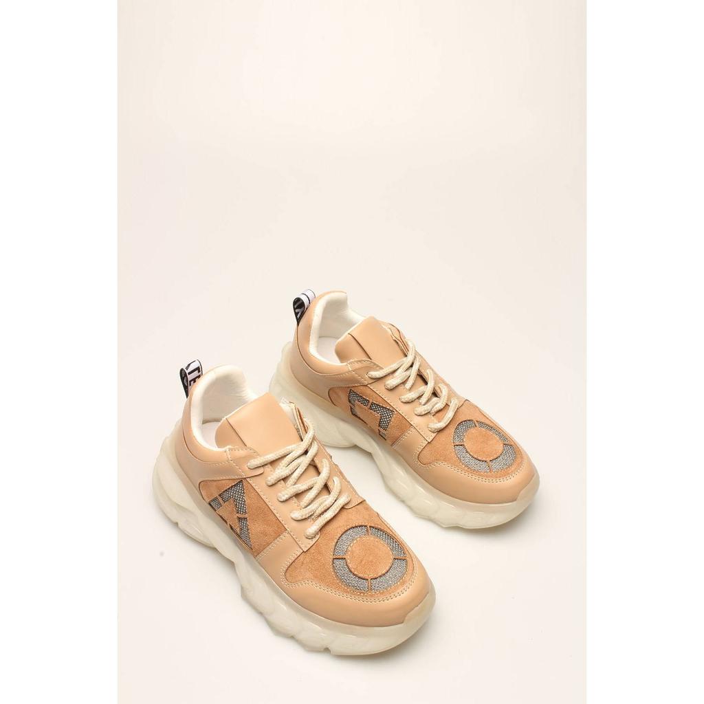 Women's Stylish Retro Beige-Taba Matt Stone Sports Shoes Sneaker