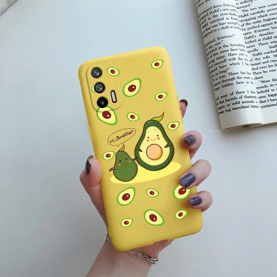 For Realme GT 5G Case RMX2202 Silicone Soft Lovely Cartoon Flower Phone Case For Realme GT 5G Cover Funda For RealmeGT 5G Coque