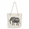 Geometric patterns print thick rope single-shoulder beach bag 7282 CLE