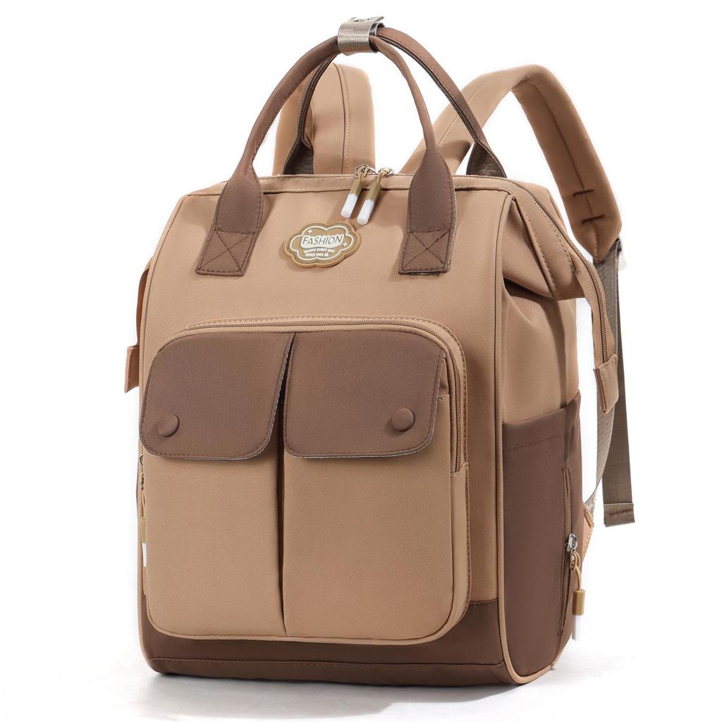 Stylish Lightweight Mummy Backpack: High-Capacity Baby Bag for Easy Outings