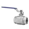 Yunpo 304 Stainless Steel Two-Piece Female Thread Ball Valve