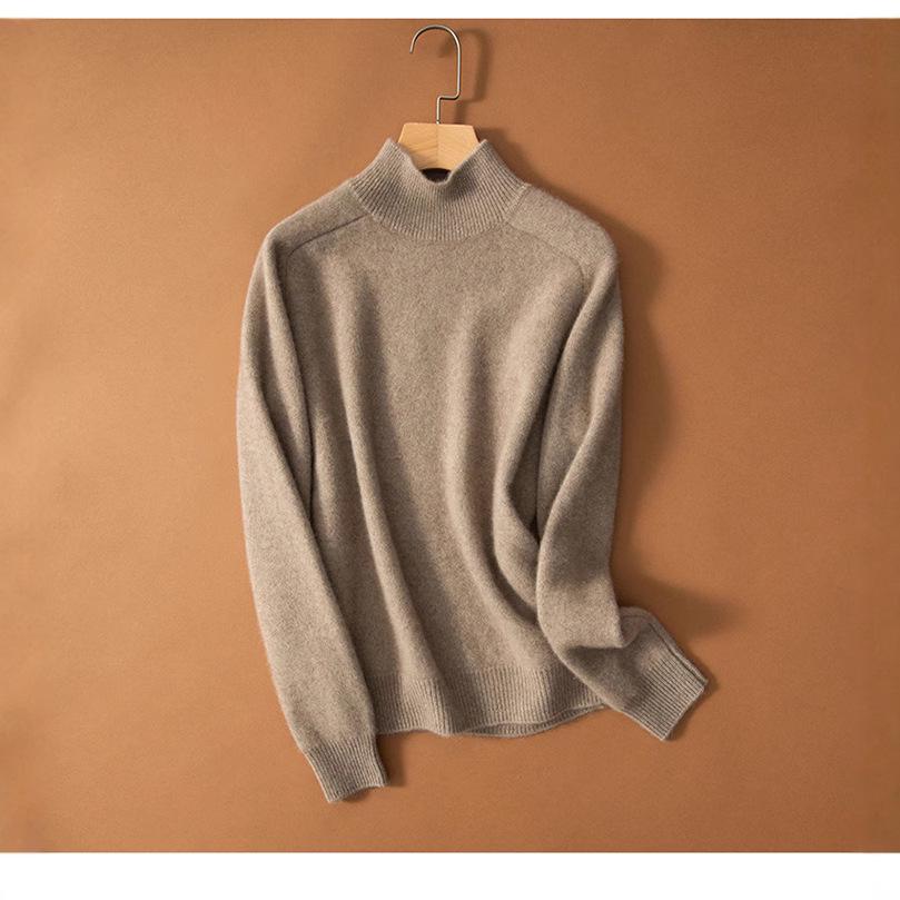 Women's Slimming Loose Fit Cashmere Sweater - Autumn/Winter Pullover