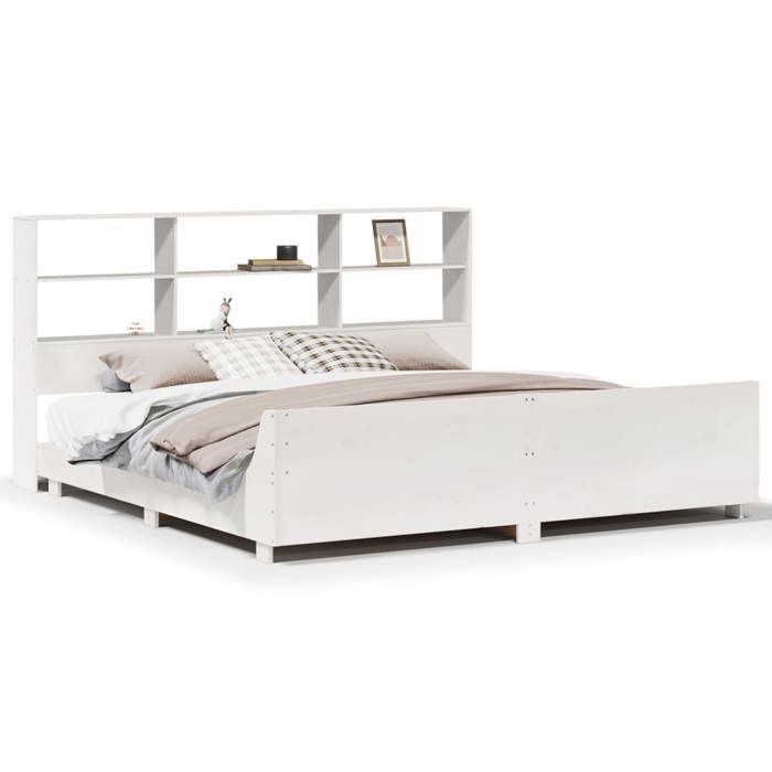 VidaXL Bed Frames Without Mattress White 180x200 Cm Solid Pine Wood 3323681