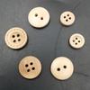 Natural Log Button 15Mm Wooden Button Children'S Clothing Wooden Button Four-Eye Children'S Handmade Accessories