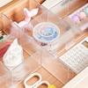 32.5*7cm 4pcs Moderne Imperméable transparent rangement réglable et connectable Plaque de séparation de tiroir, adapté pour le rangement de chambre bureau cuisine.