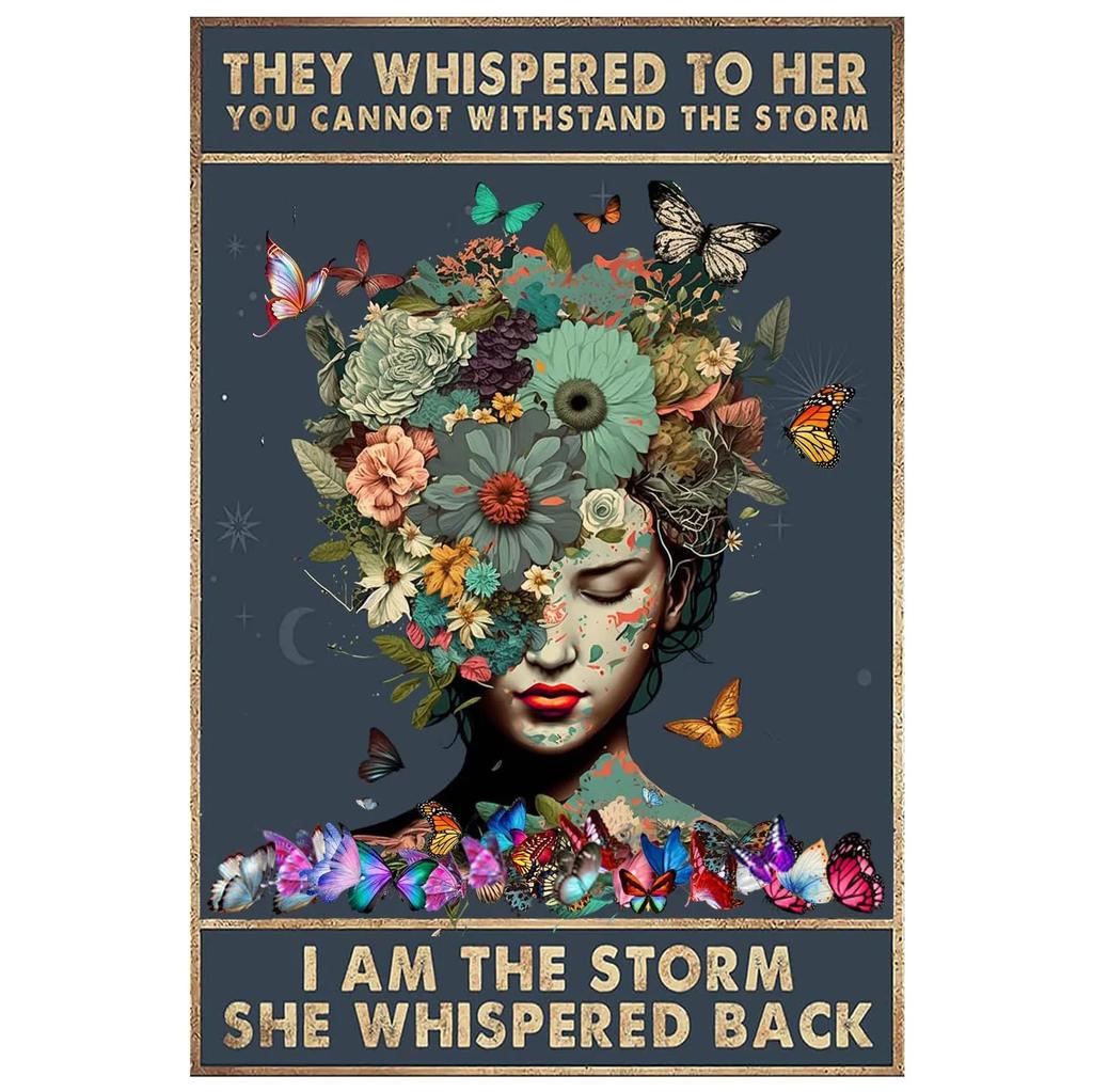 I Am The Storm Plaque Metal Tin Signs Wall Decoration Vintage Art Posters Iron Painting for Man Cave Home Cafe Garden Club Bar