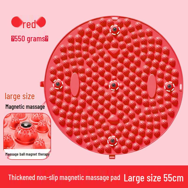 Round Acupressure Jogging Pad: Soft Silicone Foot Massage & Sensory Integration Board for Adults & Children