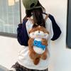 Holding Fish Otter Plush Backpack Realistic Look Student School Bag  Shopping
