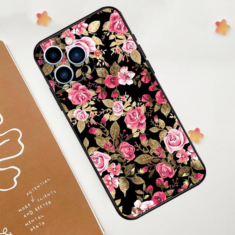 

Цветочный Шик Розы Тюльпаны Сад Чехол для Телефона Для iPhone 17 Pro Max 14 11 15 16 Pro Max 13 12 mini 16 Plus 16e 17 Air Funda iPhone 15 Pro