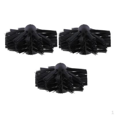 3 Pz Spazzola di Pulizia per Camino in Nylon Rimuovi Lanugine mm Dia.