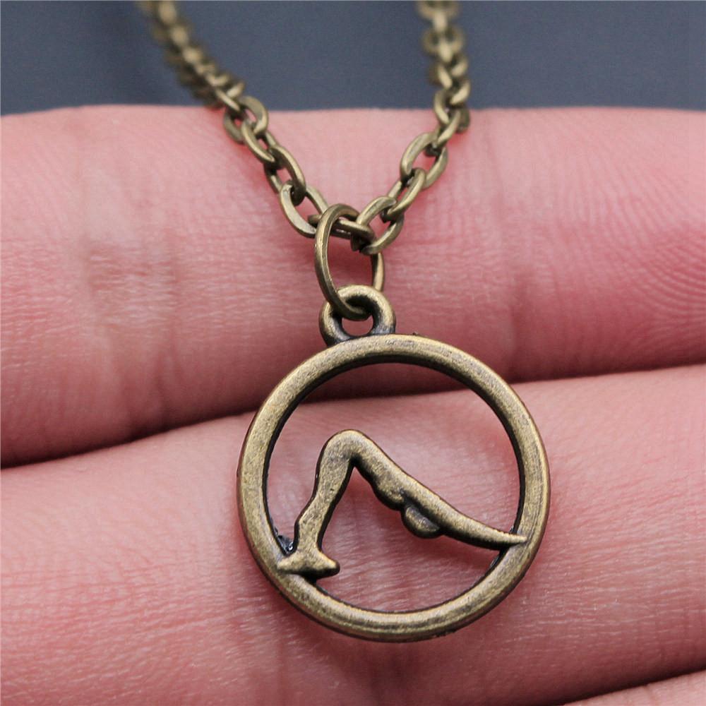 OM Jógový náhrdelník na krk 43cm řetízek Dámské šperky Plážové Boho věci