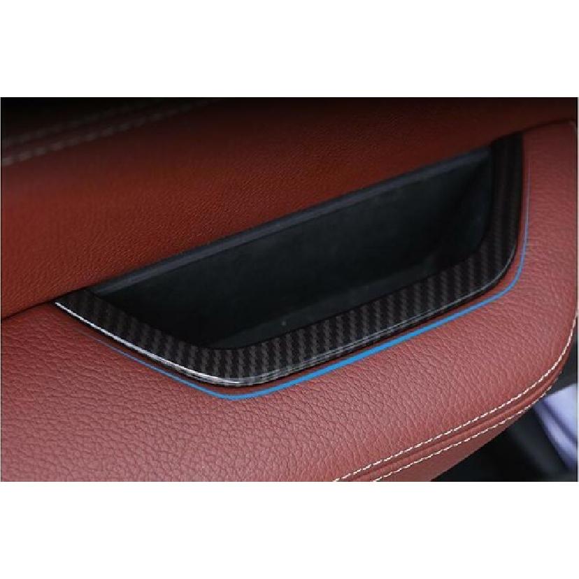 For BMW X3 F25 X4 2011-2017 ABS Carbon Fiber Car Door storage box Frame Trim 1X