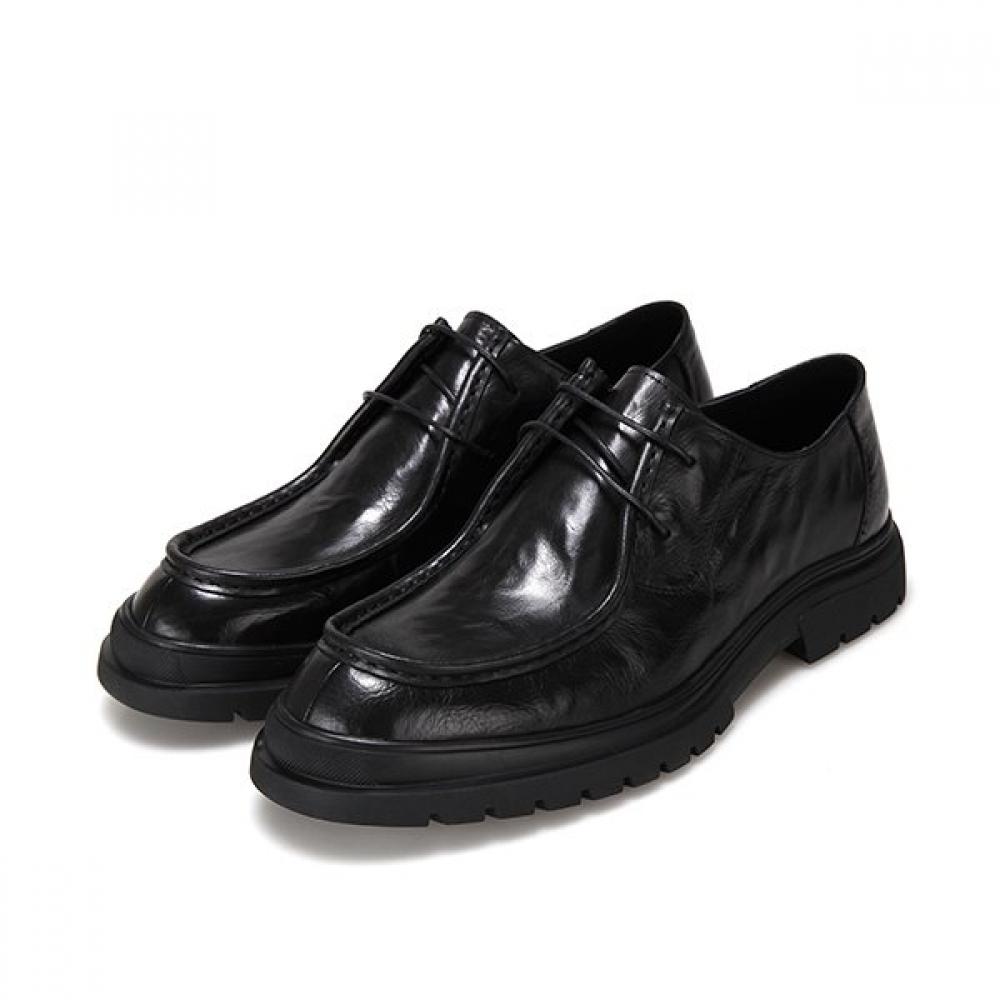 Barbara Cowhide BaSic 3cm Men S Derby Loafer Bmh105bk 255