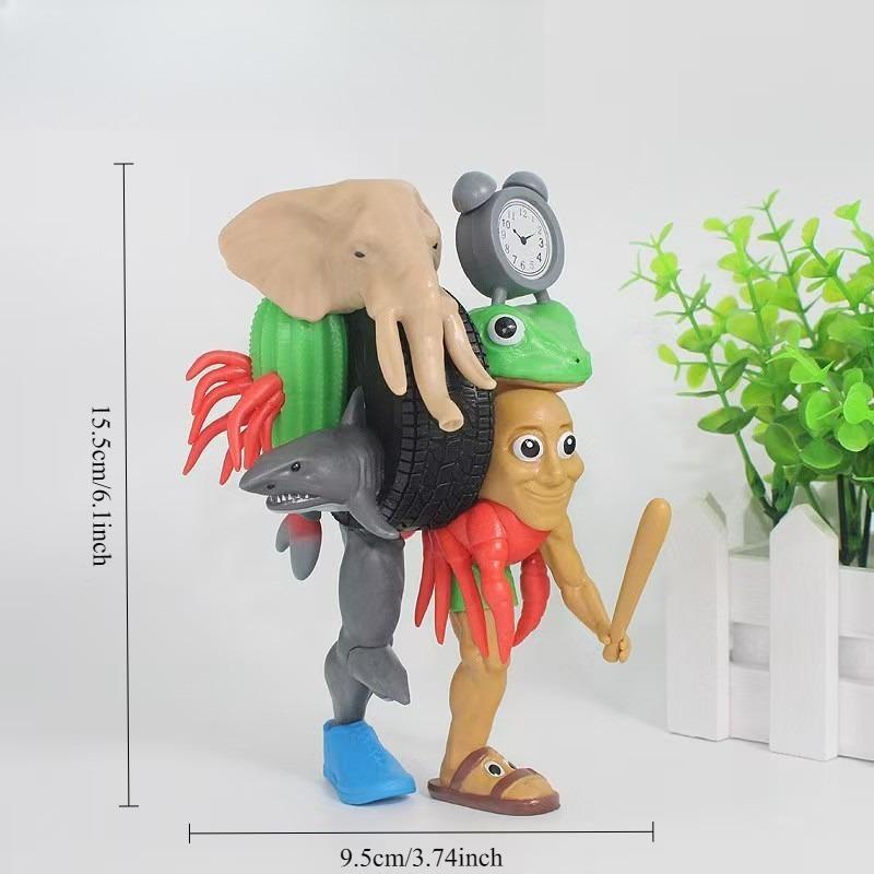 34 Style Italian Brainrot Figures Toys Tung Tung Tung Sahur Tralalero Tralala Anime Action Figurines Ornament Ornaments Decor