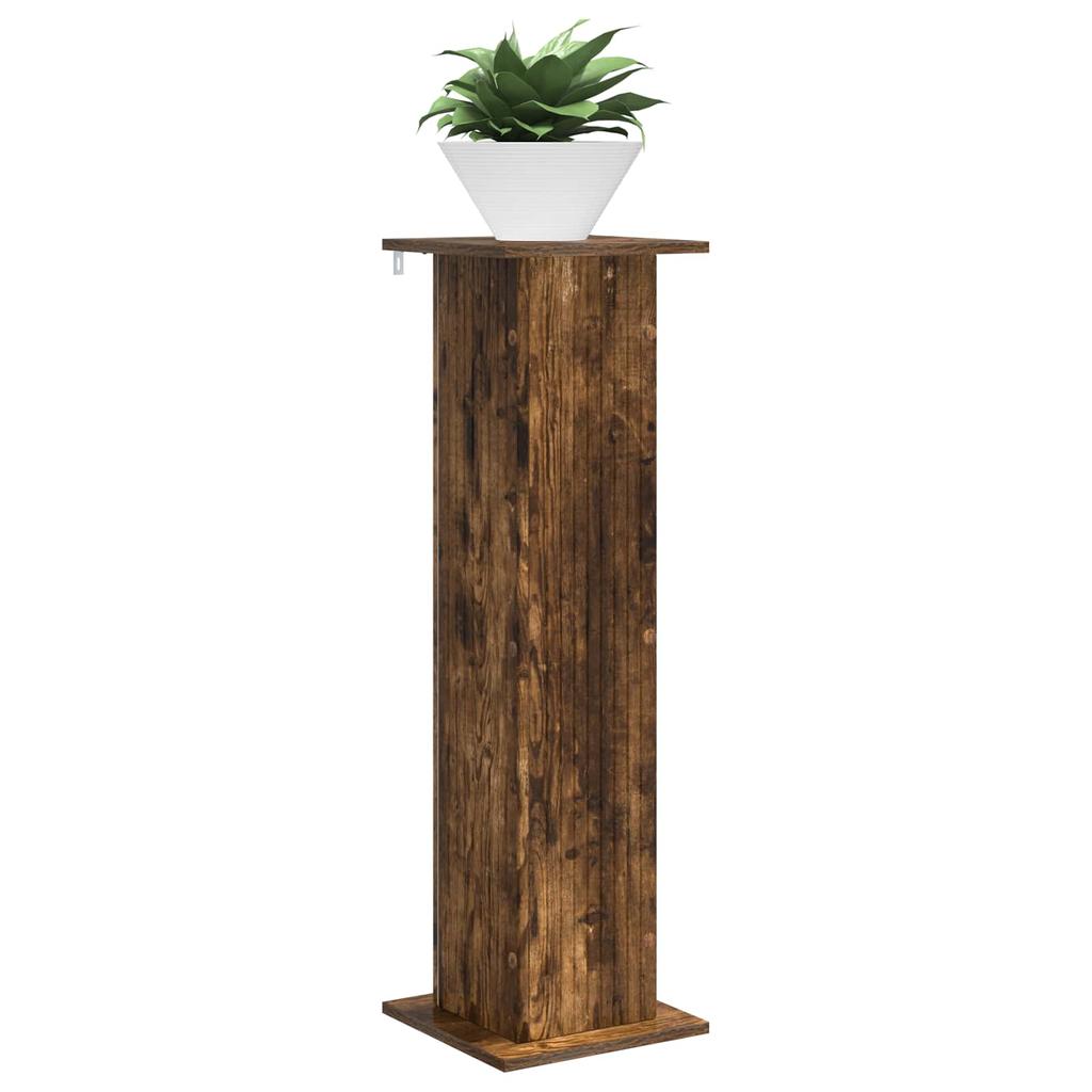 Plant Stand Smoked Oak 30.5 x 30 x 100.5 cm