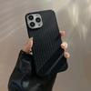 For iPhone 15 Pro Max TPU Case Woven Texture Shockproof Phone Cover