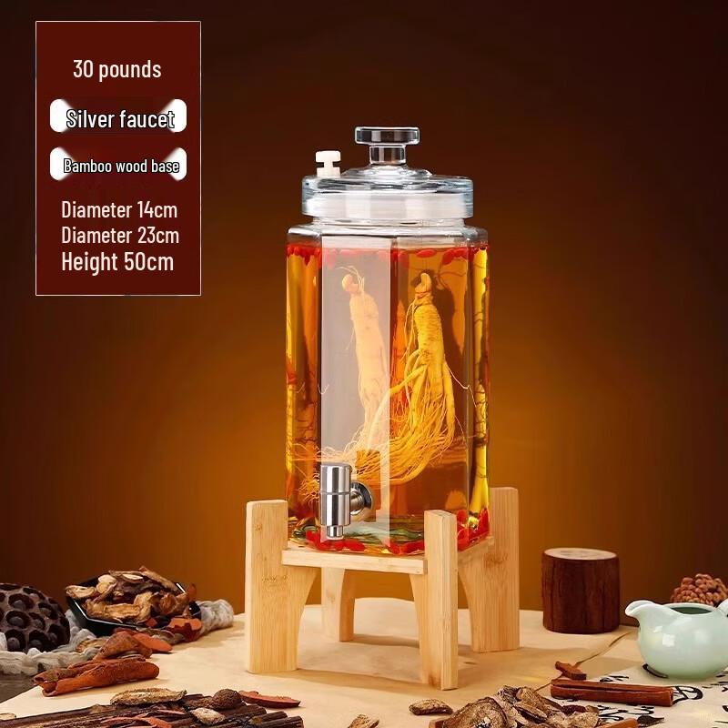 

Home Wine Brewing Glass Bottle with Faucet