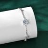 Moissanite Diamond Bracelet for Women Silver Adjustable Chain Bracelet Trend Jewelry Gift