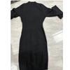Autumn Winter New Fashion Knitted V-neck Long Sleeve Slim Bodycon Dress for Women Elegant Single-breasted  Sweater Dress with Bowknot