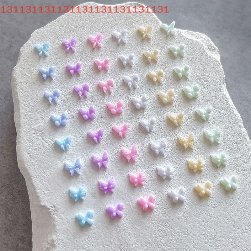 50 Stück Glitzer Nagelkristall Strasssteine Schmetterlingsformen Nagelkunst Designs Charms Schmuck für Luxus Nagelkunst 3D Zubehör