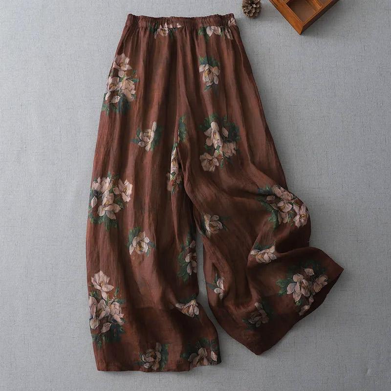 

Pants for Women High Waist Long Trousers Plus Size Thickened Stretchy Versatile Casual Wide Leg Pants M