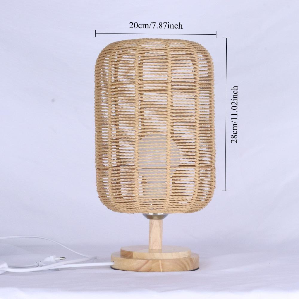 JOYINLED Boho Pendant Light Flush Mount Hanging Light Rattan Ceiling Woven Lamp Shade Basket for Kitchen Island Dinning Table